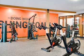 Expansive fitness center